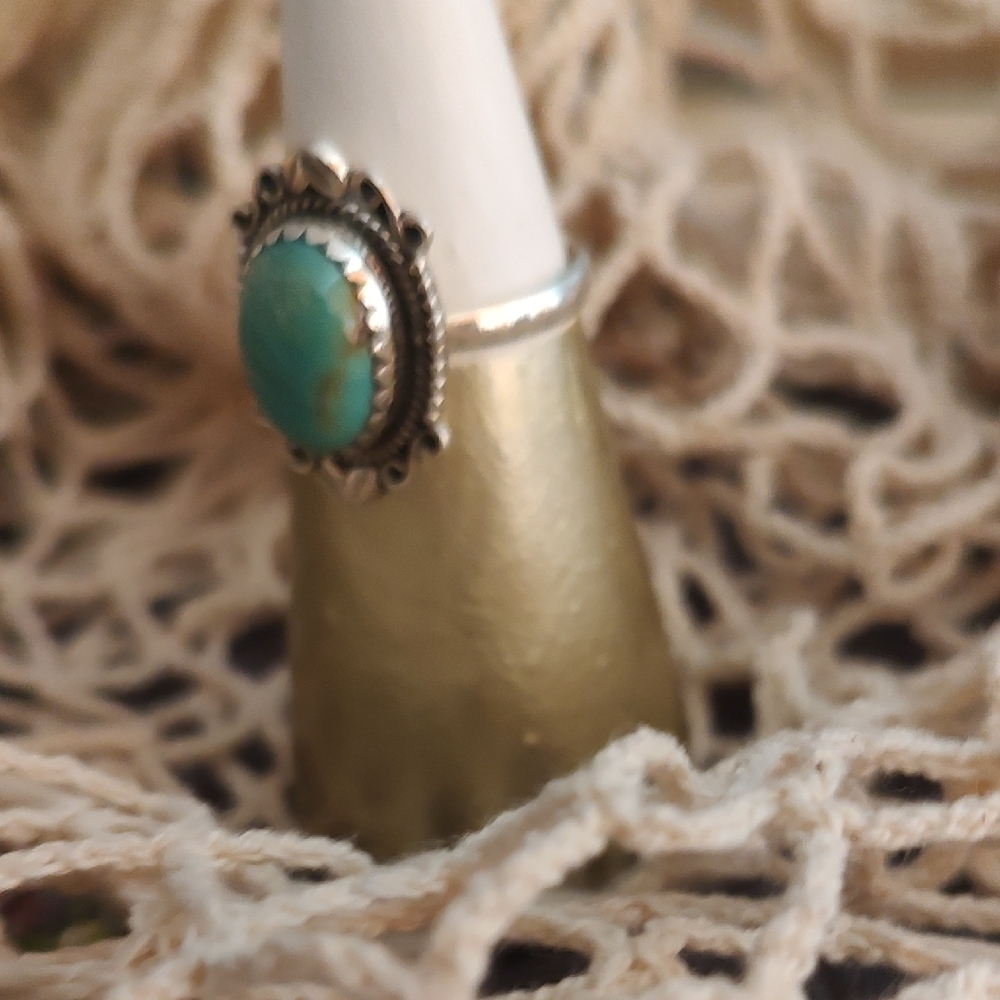 Silver Turquoise Ring - image 3